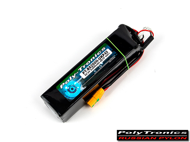 �˾���ũ PT-B8200-UPK45-6S-RP PT-B8200-UKP45 (22.2V, 6S1P, 45C+/XT90S/D.C.) Russian Pylon ��Ƭ ������ ���͸� - XT90 ��Ƽ����ũ 2