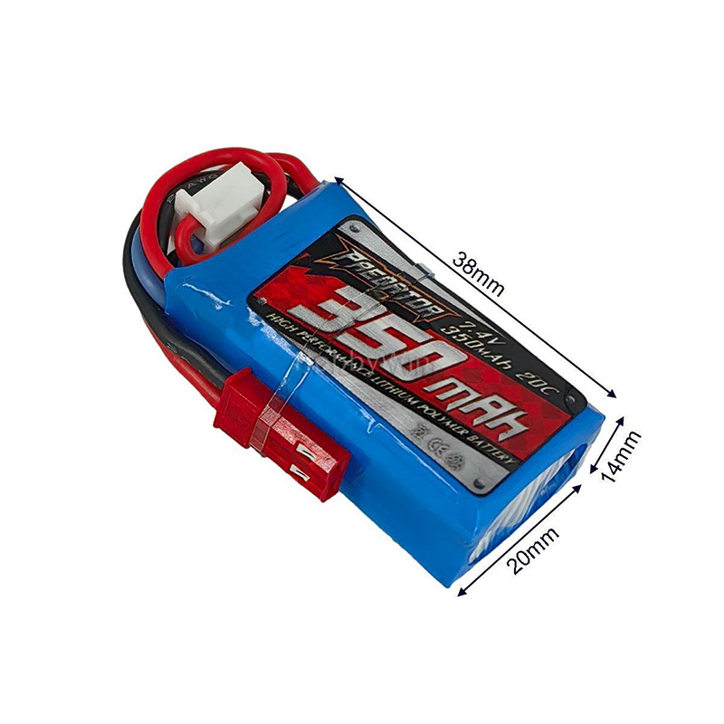 [�˾���ũ]  [FMS] 2S 7.4V 350mAh 20C ��Ƭ������ ���͸� - JST 1