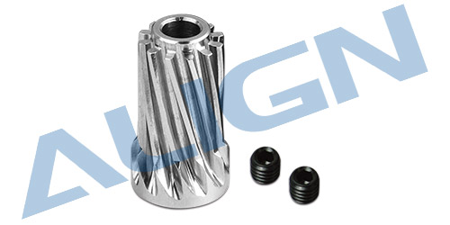 �˾���ũ H70G010XXW [ALIGN] T-Rex700E/800 Motor Slant Thread Pinion Gear 12T (L27) 1