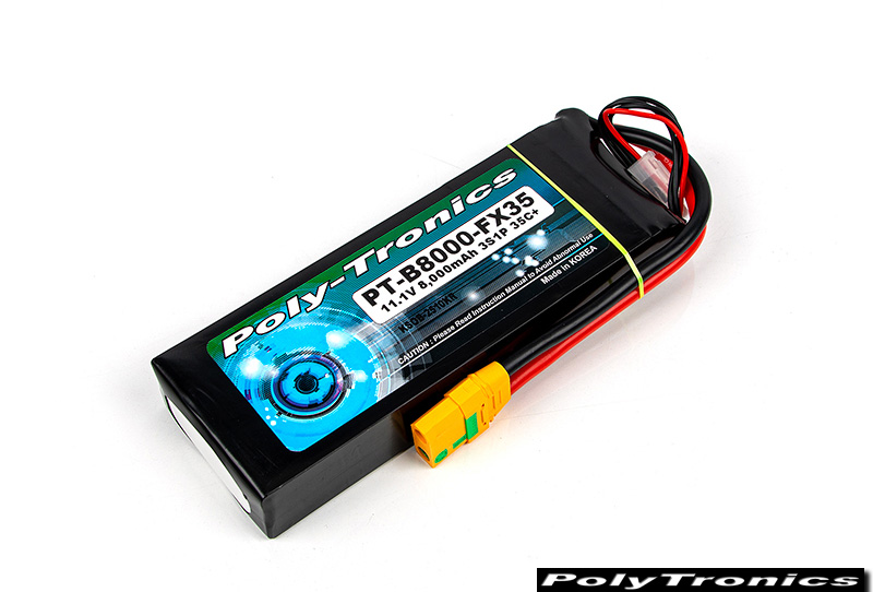 �˾���ũ PT-B8000-FX35_3 PT-B8000-FX35 (11.1V, 3S1P, 35C /JST-XT/XT90S) ��Ƭ������ ���͸� - XT90 ��Ƽ����ũ 2