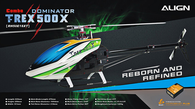�˾���ũ RH50E18XW [ALIGN] T-Rex500X Super Combo(Belt Version) - ����, ���ӱ�, ���ͽ� ����3��, ����  ����1��, ����ũ�κ�Ʈ ���̷� ���� 1