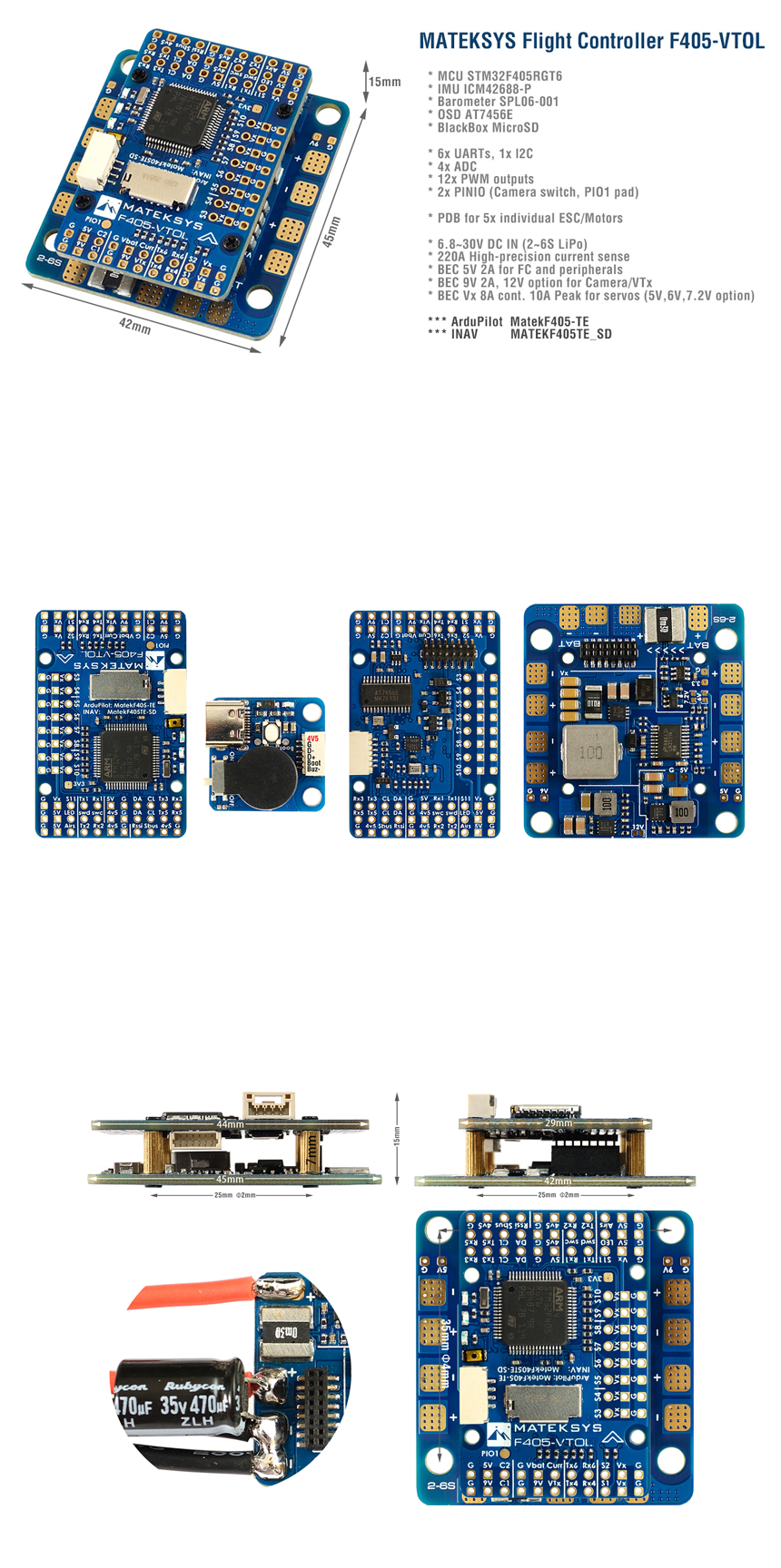 �˾���ũ  [Matek] ���� F405-VTOL �ö���Ʈ ��Ʈ�ѷ� 1