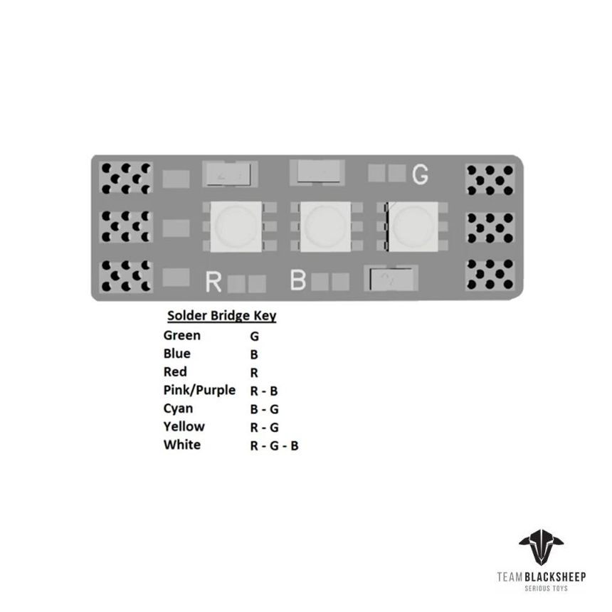 ¾Ë¾¾¹ðÅ© TBS LED RGB ·¹À̽º ¶óÀÌÆ® ¿ÍÀ̾î - Ç® »çÀÌÁî 8x40mm 6