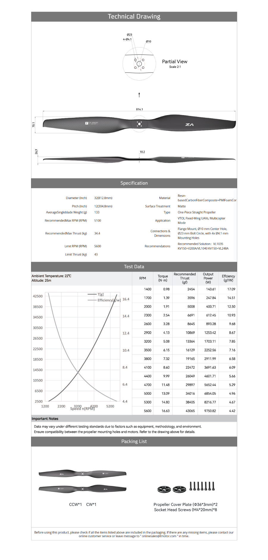 �˾���ũ  [T-MOTOR] VZ32x12 VTOL ���� �����緯 (�����Ǹ�) 4