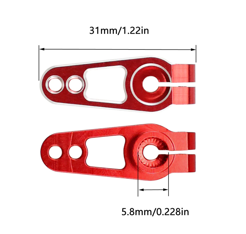 �˾���ũ SREM-078 [TR] 25T Heli/Car/Boat Metal Steer Servo Horn(31mm) 3