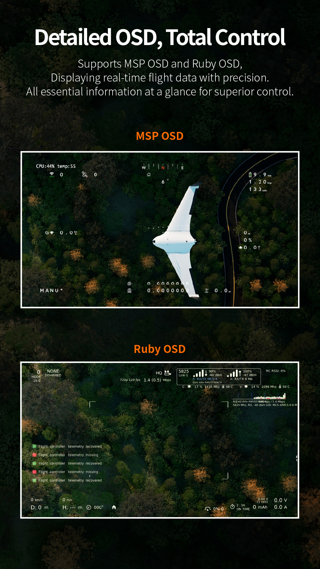 �˾���ũ WIFILINK-RX [RunCam ��ķ] ������ Full HD ���� ���� ��� FPV �ý��� - ���Ŵ��� 6