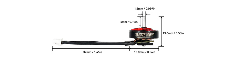 �˾���ũ  BETAFPV 1102 22000KV ���� (4pcs) 2