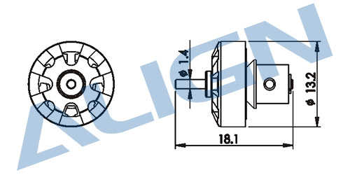 �˾���ũ HML15M02TA [ALIGN] T-Rex150 150MT ���� ���� ����ǰ (8000KV / 1103) 2