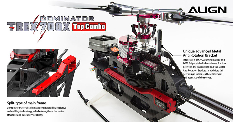 �˾���ũ RH70E35XW [ALIGN] T-Rex700X Dominator TOP Combo 13