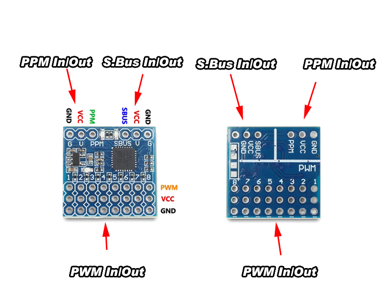 �˾���ũ TR-PPM-CONV [TR] 8ä�� PWM, PPM, Sbus ���ڴ� V2 (PWM, PPM, S-Bus, DBus, Pixhawk) 1