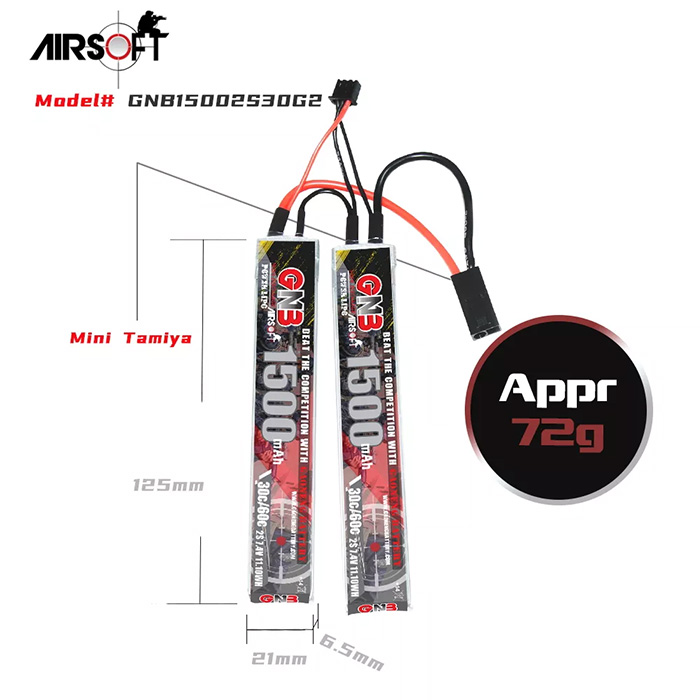 �˾���ũ GNB15002S30G2 [GNB] 7.4V 1500mAh 30C ��Ƭ������ ���͸� - �и��� / �輱�� 9