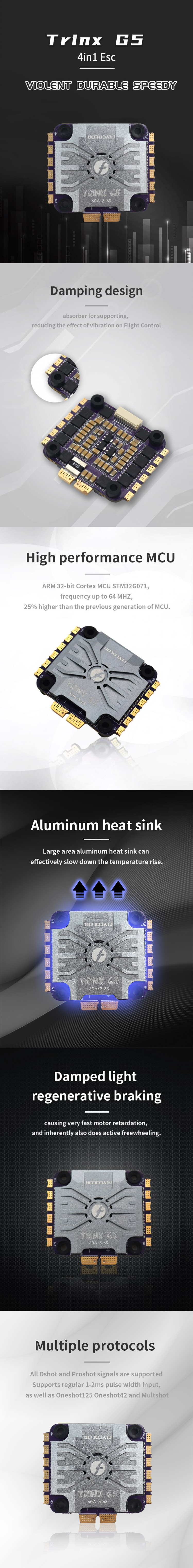 �˾���ũ  [Flycolor] TRINX 60A 3030 4in1 ���ӱ� ESC (32��Ʈ / 128k) 2