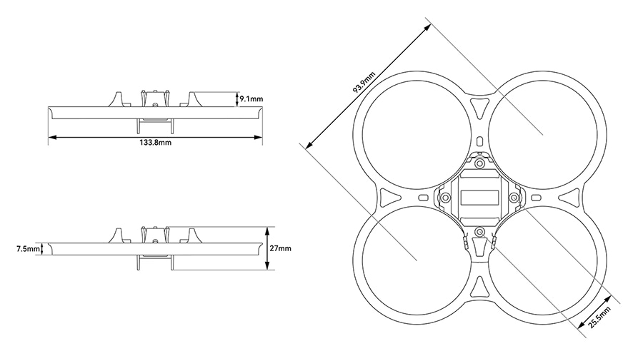 ¾Ë¾¾¹ðÅ© ´öÆ® ÆÄÃ÷ (BETAFPV Pavo20 PRO ll, DJI O4 PRO)