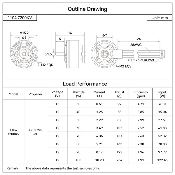 �˾���ũ  BETAFPV LAVA Series 1104 7200KVKV ���� (1pcs) 3