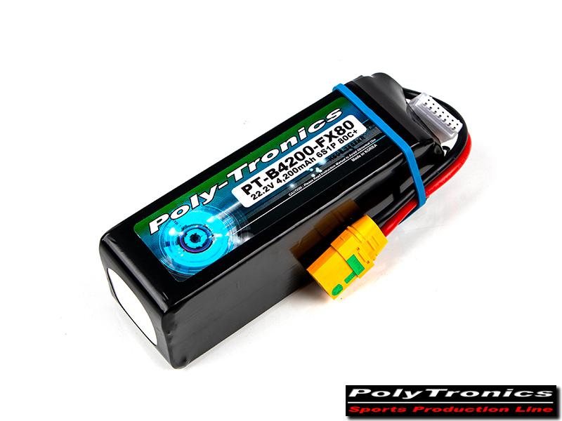�˾���ũ PT-B4200-FX80-6S PT-B4200-FX80 (22.2V, 6S1P, 80C+/JST-XT/XT90-S) ��Ƭ������ ���͸� - XT90 ��Ƽ����ũ 2
