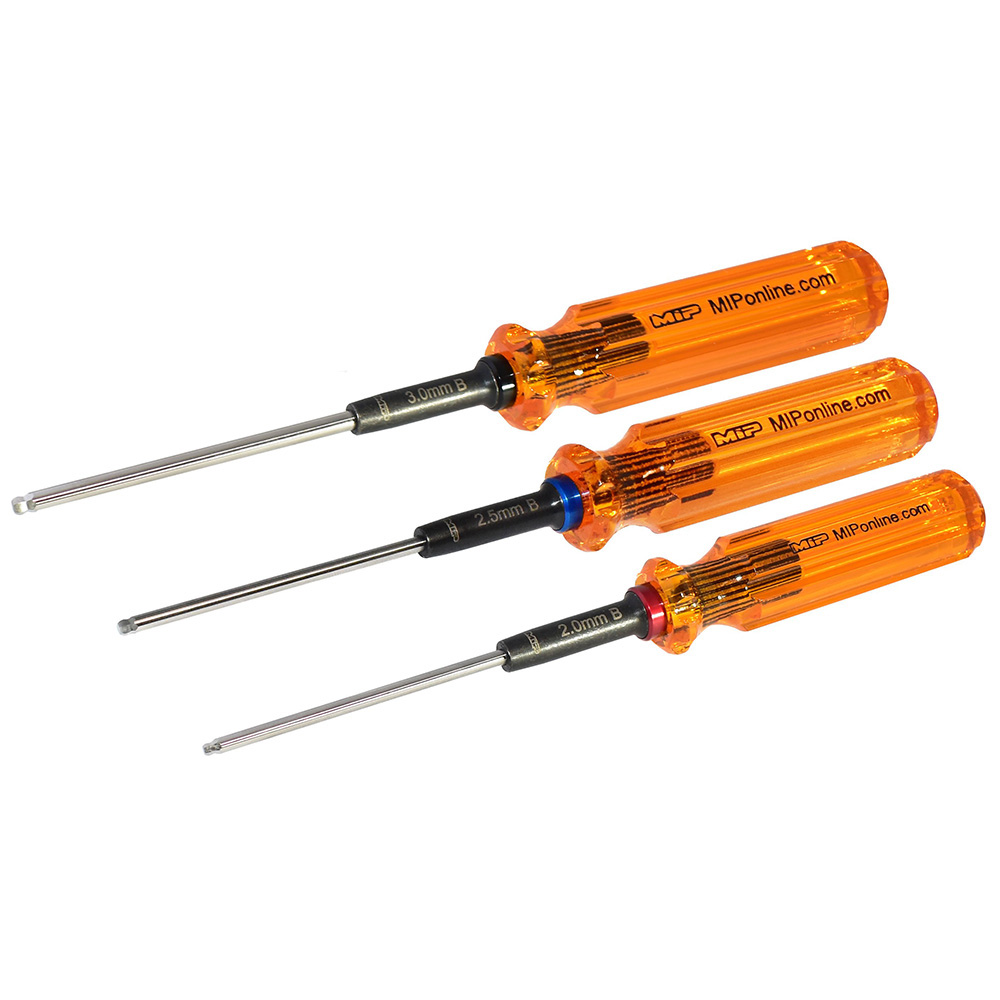 �˾���ũ 9606 [MIP] 9606 - ���� ����̹� Ball Wrench ��Ʈ Gen 2, Metric (3), 2.0mm, 2.5mm, & 3.0mm 1