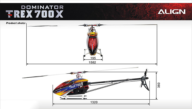 �˾���ũ RH70E23XW [ALIGN] T-Rex700X Dominator Super Combo 3