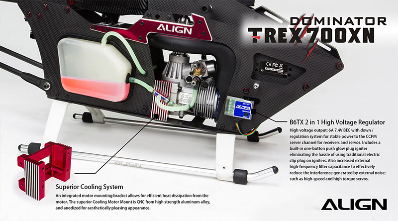 �˾���ũ RH70N11XW [ALIGN] T-Rex700XN Nitro Combo 14