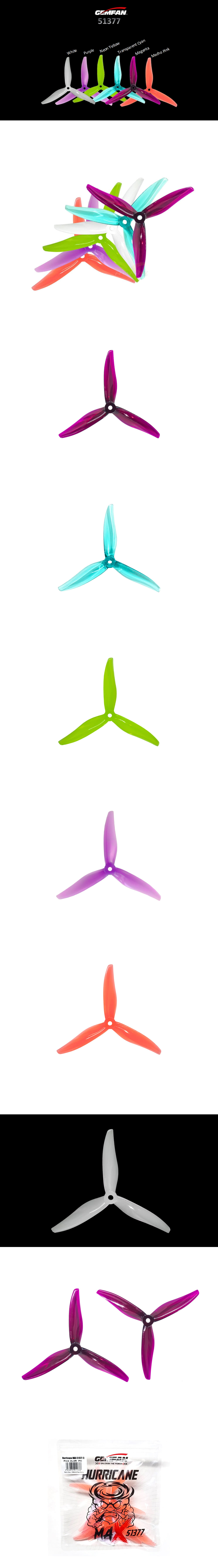 ¾Ë¾¾¹ðÅ© GEMFAN Hurricane Max 51377 ÇÁ·ÎÆç·¯(1´ëºÐ) 1