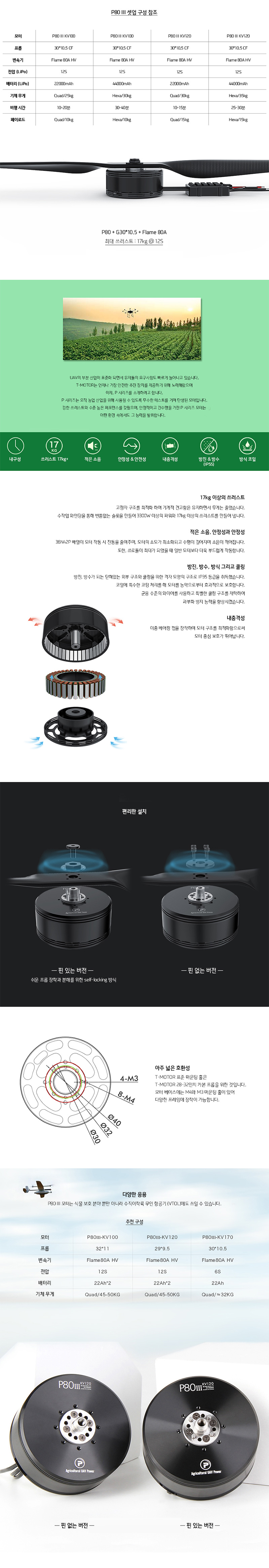 �˾���ũ  [T-MOTOR] Ƽ���� P80 III 100KV �귯������ ���� 2