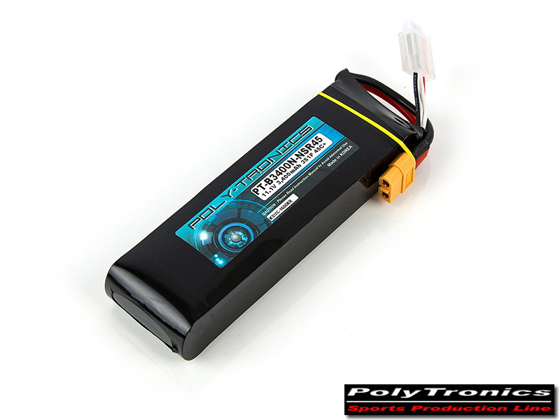 �˾���ũ PT-3400NS-UF45_3 PT-B3400-NSR45 (11.1V, 3S1P, 45C+/JST-XT) ��Ƭ������ ���͸� - XT60 2