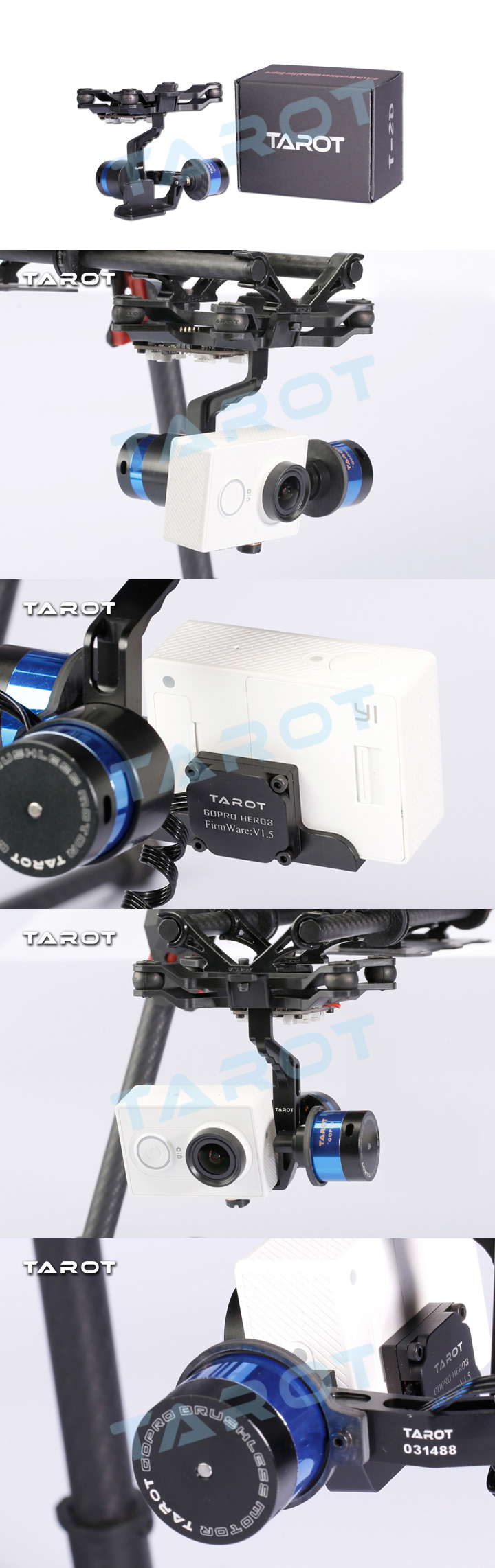 �˾���ũ TL68A15 [TAROT] T-2D 2 Axis DD Gimbal for ������ Yi Action CAM 2