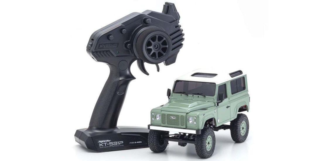 �˾���ũ KY32527GR [KYOSHO] MX-01 r/s Land Rover Defender 90 Green 2
