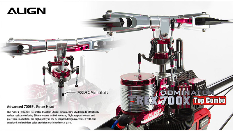 �˾���ũ RH70E35XW [ALIGN] T-Rex700X Dominator TOP Combo 7