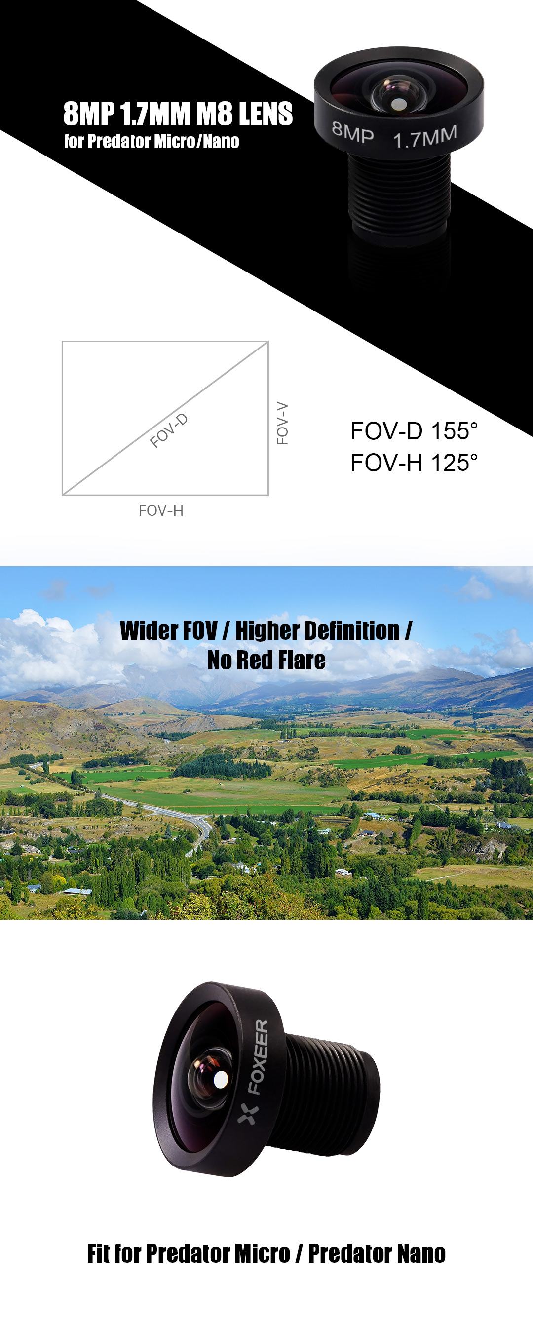 �˾���ũ  [Foxeer] ���þ� ����ũ�� M8 1.7mm ���� (�������� ����ũ��/�����) 1