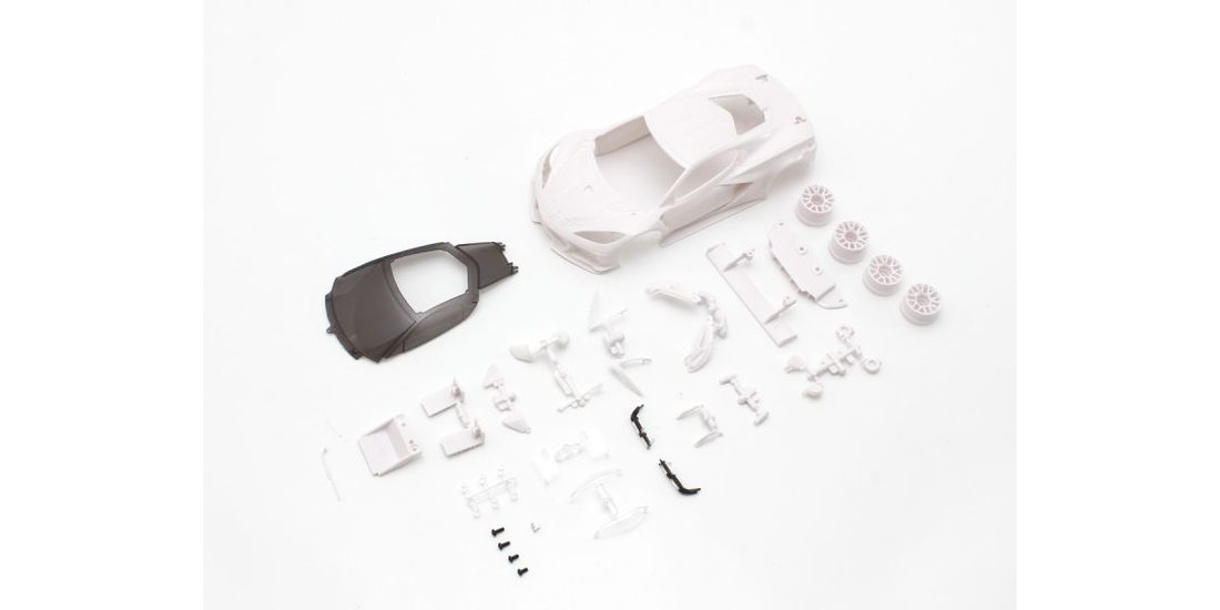�˾���ũ KYMZN215 [KYOSHO] Chevrolet Corvette C8.R White Body set 1