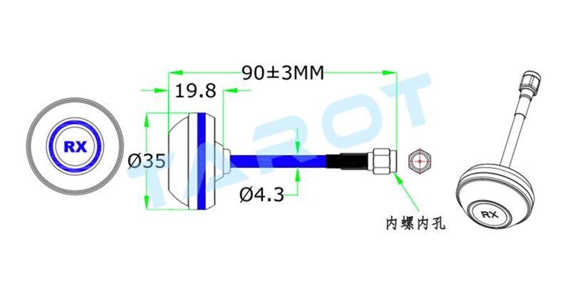 �˾���ũ TL300K3 [TR] 5.8Ghz RX Clover ���׳�(Hole Type) 1