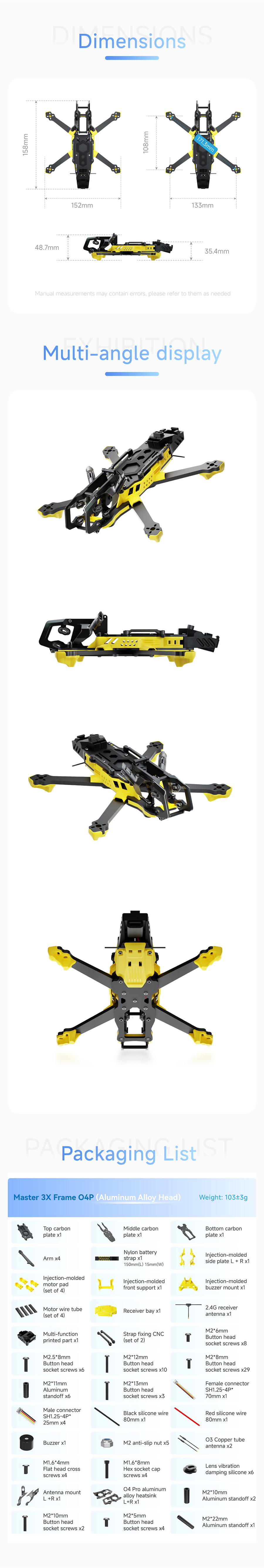 �˾���ũ  SpeedyBee Master3X ������ (O4 PRO, �˷�̴� ���) 3