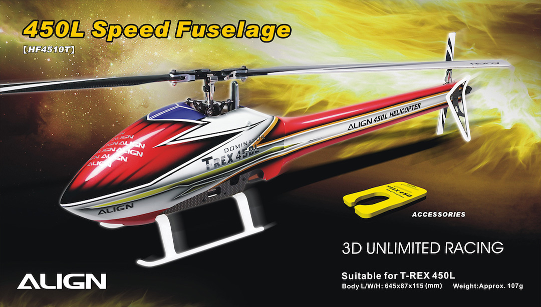�˾���ũ HF4510TAIL [ALIGN] T-Rex450L Speed Fuselage Tail Only (RED) - ���� �Ǹ�! 1