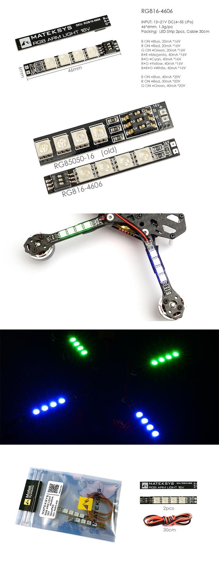 �˾���ũ RGB16-4606 [Matek] RGB ARM Light LED 16V(2pcs) 1