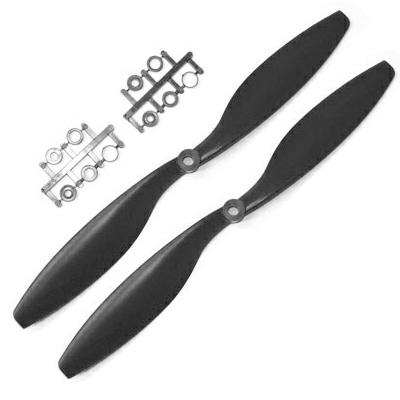 [GF] 1245 Slow Fly / ABS / Black, ����ġ (2pcs) �����緯
