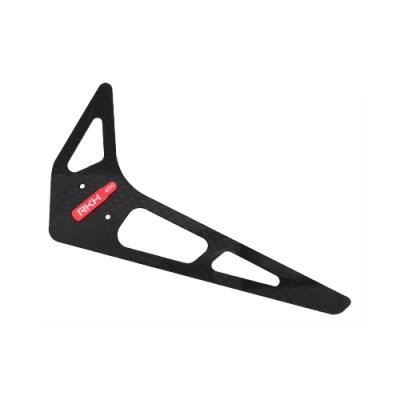 CNC Tail Vertical Fin Style 02 Set (Red) - Blade 450 3D/X