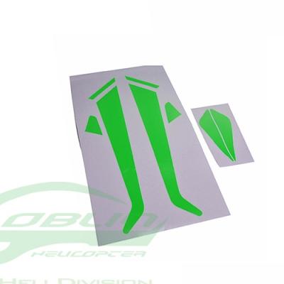 H0589-S - Landing Gear and Fin Green Sticker - Goblin 380