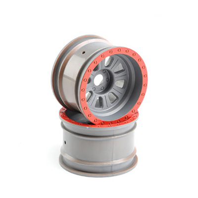 [TEAM LOSI] Wheel, Silver (2): Super Rock Rey