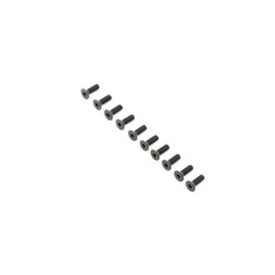 [TEAM LOSI] Flat Head Screws, M4x12mm (10)