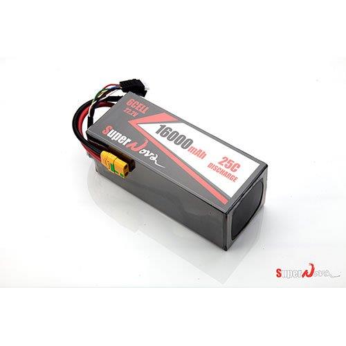 [SuperNova] ���۳�� 22.2V 6S 16000mAh 25C ��Ƭ������ ���͸� - XT90