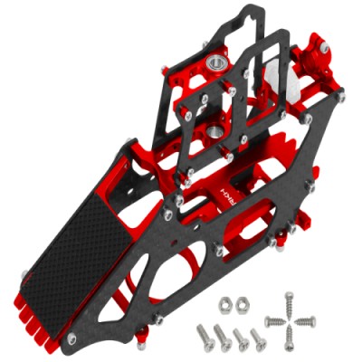 [RAKONHELI] Rakonheli CNC AL Carbon Main Frame Set (Red) - Blade 130 S �ɼ�
