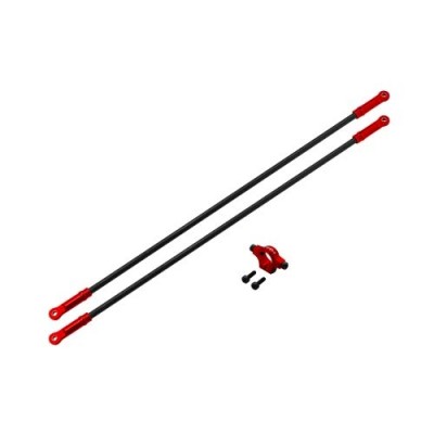 [RAKONHELI] Rakonheli CNC AL Tail Boom Support Set (Red) - Blade 250 CFX  �ɼ�