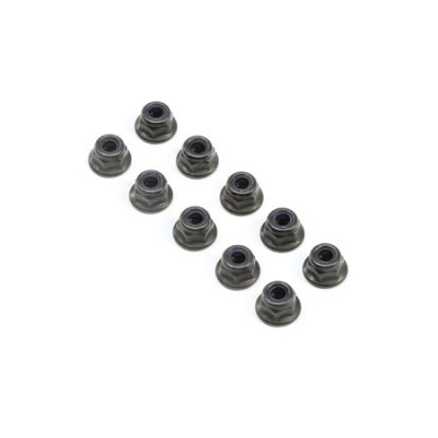 [TLR Racing] M4 Flanged Lock Nuts (10)