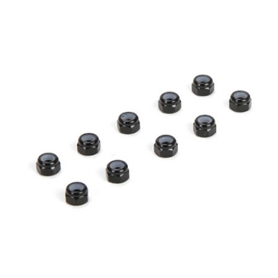 [TLR Racing] M3 Aluminum Lock Nuts, Black (10) �ɼ�