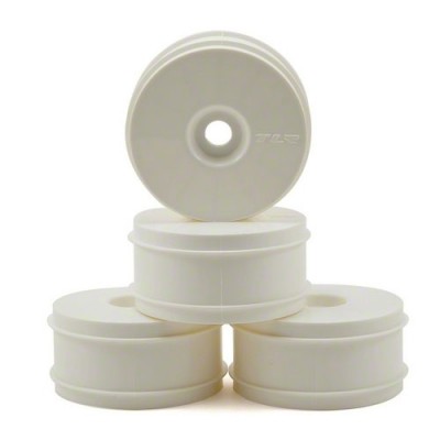[TLR Racing] 1/8 Buggy Dish Wheel, White (4): 8B 3.0,4.0 ��
