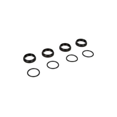 [TLR Racing] 16mm Shock Nuts, O-rings: 8B 3.0