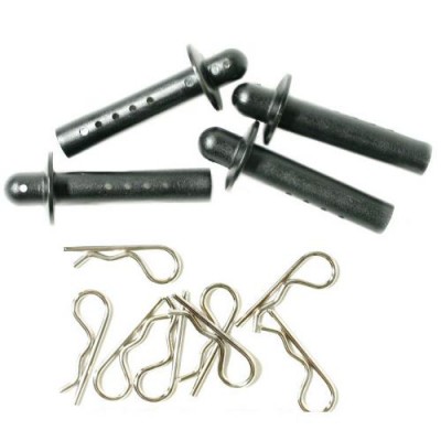 [TEAM LOSI] F/R BODY MOUNT POST, HARDWARE - LST