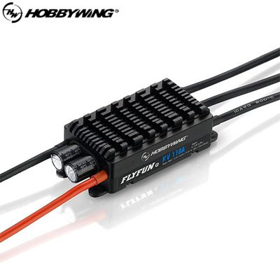 [HOBBYWING] �ö����� 110A V5 HV ������ �귯������ ���ӱ� 6-14S LiPo - 5.2~7.4V 10A BEC ����