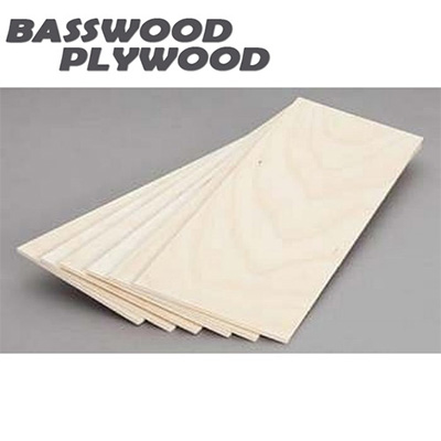 BASSWOOD PLYWOOD �װ����� 2T (300 x 915mm)