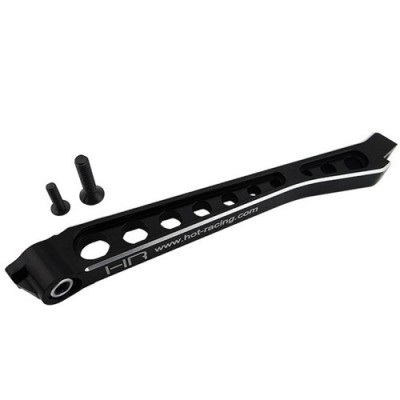 [HOT RACING] AoN28C01 Aluminum Front Chassis Brace: (black) - Kraton Outcast Senton